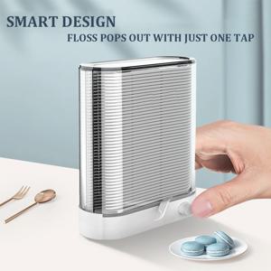 YS00018--88pcs 치실 팝업 자동 홀더 휴대용 보관 상자 이쑤시개 구강 관리가있는 치실 픽업 분배기