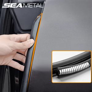 SEAMETAL 자동차 도어 에지 스크래치 보호기 스트립 B 필러 고무 몰딩 트림 보호 측면 접착 씰링 가드 스티커