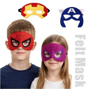 소년 1개/5개/10개 어벤져스 생일 파티 용품 스파이더맨 아이언맨 헐크 캡틴 아메리카 코스프레 펠트 안대 세트 할로윈