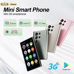 SERVO S26 미니 안드로이드 스마트폰 3G WCDMA 듀얼 카메라 16GB ROM Play Store WhatsAPP WiFi 핫스팟 2SIM 카드 소형 스마트 핸드폰
