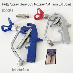 에어리스 페인트 퍼티 스프레이 건 360 °   로터리 조인트 655 노즐 1/4 회전 3/8 조인트 연결 고압 에어리스 스프레이 파이프
