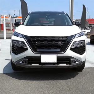 클래식 닛산 로그 X-트레일 T33 2022 2023 블랙 프론트 안개등 범퍼 커버 트림 안개등 장식 라운드 스티커 스타일링