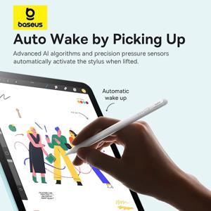 베이스어스 3세대 스타일러스 펜 (아이패드 프로용 유선 충전 스타일러스, 액티브 틸트 감지 버전, 아이패드 10, 아이패드 에어 4, 아이패드 에어 5 호환)