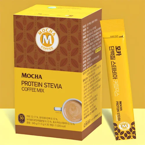 [무료배송] 모카 단백질 스테비아 커피믹스 30TX16통 (1박스)