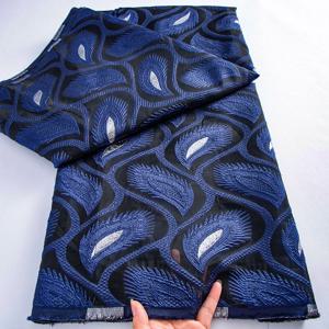 로얄 블루 나이지리아 브로케이드 오간자 레이스 원단 2025 최신 아프리카 자카드 레이스 원단 이브닝 프롬 고급 여성 드레스용