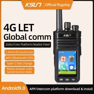 젤로 POC 네트워크 라디오와 호환되는 장거리 무전기 4G 와이파이 라디오 KSUN ZL65 안드로이드 9.0 글로벌