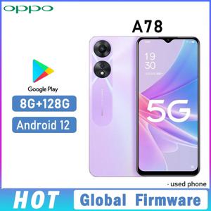OPPO A78 5G 스마트폰 글로벌 펌웨어 MTK 디멘시티 700 안드로이드 12 RAM 8GB ROM 128GB 6.56인치 카메라 50MP 5000mAh 중고폰