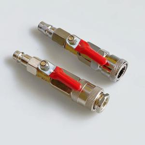 공압 스위치 밸브 C-Janpan 타입 및 유럽 타입 에어 컴프레서 & 건 스위치 온/오프 퀵 커넥트 피팅 커플러 밸브