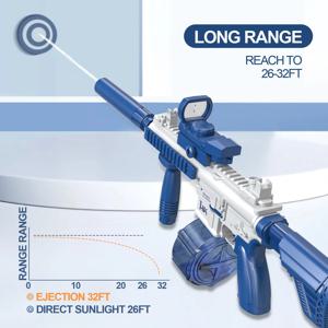 M416 물총 완전 자동 발사 장난감 여름 M416 물총 전투 해변 야외 놀이 어린이 및 성인용 장난감