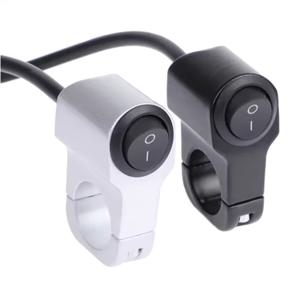 범용 7/8인치 오토바이 핸들바 스위치, 자전거, ATV, 스포트라이트용 헤드라이트 온/오프 토글