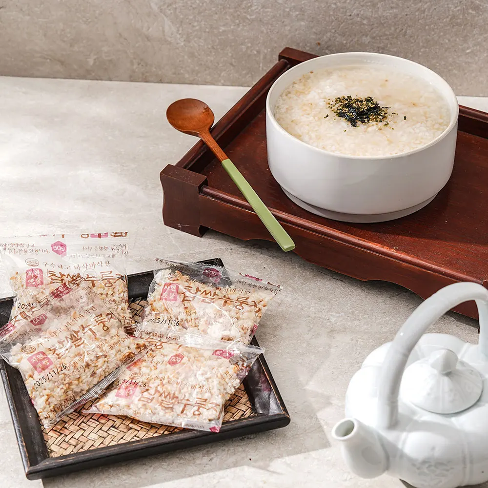 100% 국내산 찹쌀로 만든 고소한 봄날애 찹쌀 누룽지