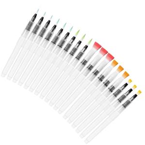 6/18PCS 수채화 브러쉬 펜 세트 - 사용 및 채우기가 매우 쉽고 수용성 색연필, 아쿠아 브러쉬 펜, 선물 아이디어용