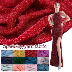 50x156cm 글리터 메쉬 원단 밝은 반짝임 신축성 있는 소재 무대 의상 웨딩 파티 커튼 DIY 공예 재봉