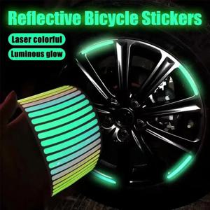 자동차 휠 반사 스티커 야간 형광 타이어 경고 스티커 창의적이고 개성 있는 장식용 자동차 스티커