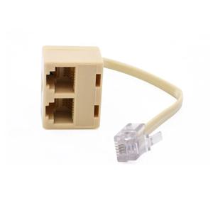 RJ11 6P4C 1 ~ 2 와이어 어댑터 전화 이더넷 코드 변환기 유선 남성-여성 플러그 분리기 1 In 2 Out 케이블 분배기