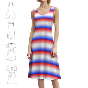 네덜란드의 색상 여성을위한 섹시한 휴가 드레스 비치 파티 생일 미니 드레스 네덜란드 네덜란드 색상 깃발 국가