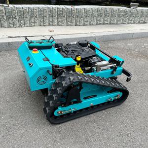 CE EPA 승인 전지형 잔디깎이 농업용 고무 트랙 원격 제어 로봇 잔디깎이