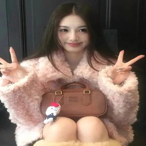 겨울 신상 두꺼운 양털 자켓 여성용 루즈핏 통가죽&퍼 친환경 퍼 코트