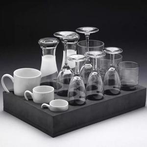 1개 캠핑카 버블 컵 유리 컵받침 보관함 컵 홀더 랙 모터홈 대형 여행 차량용