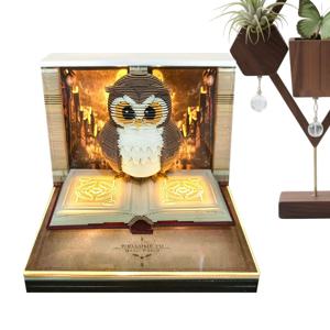 2026 종이 조각 달력 타임피스 캘린더 3D 테어어웨이 미니 데스크 캘린더 올빼미 모양 테어어웨이 조각 타임피스 노트패드