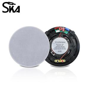 8인치 40W 방진 천장 스피커 2웨이 프레임리스 매립형 천장/벽 스피커 홈 시어터 사운드 시스템 실내 오디오용