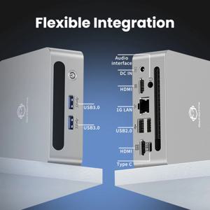 젠머신 라이젠 9 5900HX 미니 PC 미니 게이밍 PC - 8코어 16스레드, 45W 고성능 라데온 GPU, 4K HDMI, WiFi6, 컴팩트