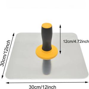 인체공학적 손잡이가 있는 알루미늄 플라스터 호크 모르타르 보드 홀더, 시멘트, 모르타르, 건식벽체 마감용 플라스터 도구