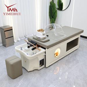 일본식 헤드 스파 마사지 침대 헤어 워시 테이블 워터 테라피 태국식 샴푸 기능 현대식 살롱/클리닉용