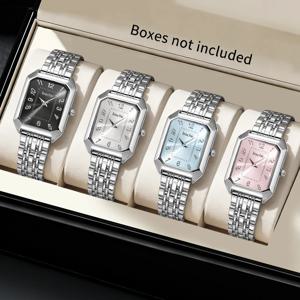 새로운 여성 대학 캐주얼 커플 시계 장미, 사랑, 선물 상자, 선물 가방, 선물 세트, 커플, 여자친구, 남자친구, 아내, 남편