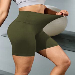 여성용 하이웨이스트 바이커 쇼츠, 매우 부드러운 복부 보정, 비침 방지, 운동, 요가, 러닝, 애슬레틱, 푸쉬업, 헬스, 피트니스