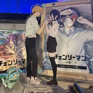 애니메이션 아크릴 스탠드 레제 아크 덴지 코스프레 스탠드 모델 플레이트 피규어 아크릴 스탠딩 데스크탑 장식 소품