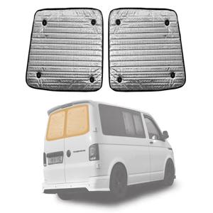 2PCS 단열 창 블라인드는 VW T6 TRANSPORTER 15-19 RV 후면 트윈 도어 단열 모터홈 액세서리에 적합합니다.