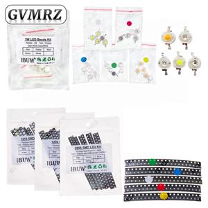 100PCS 5색 각 20PCS 5730 5050 0603 0805 3528 1206 1210 0402 SMD LED 다이오드 키트 녹색 빨간색 흰색 파란색 노란색