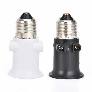 1 PCS E27 PBT 방화 전구 어댑터 EU 플러그 램프 홀더 베이스 소켓 AC100-240V 4A 홈 오피스 조명용