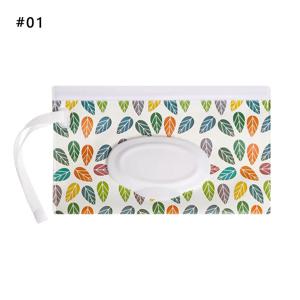 1개 야외용 귀여운 휴대용 케이스 플립 커버 스냅 스트랩 화장품 파우치 티슈 박스 유모차 액세서리 물티슈 가방