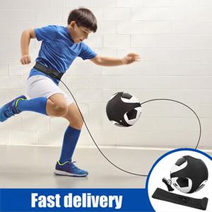 리바운드 디자인 축구 훈련 벨트, 축구공 발사 트레이너, 성인 및 어린이용 휴대용, 볼 컨트롤 기술 훈련 장비