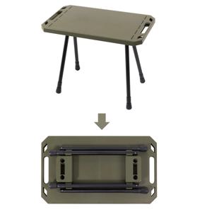 휴대용 가방이 포함된 접이식 캠핑 테이블, 높이 조절 가능한 경량 책상, 하이킹, 피크닉을 위한 양면 걸이식 조리기구 테이블