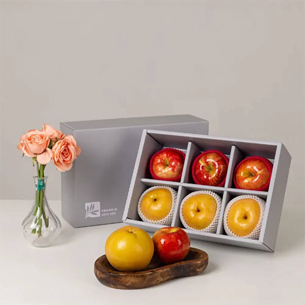 [흙이음] [6과수] 사과 3과 + 배3과 선물세트 (2.3kg내외)