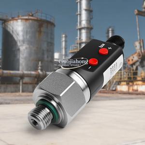 컴팩트 스마트 304 스테인리스 스틸 압력 스위치 PNP/NPN 설정 가능 측정 가능 게이지 음압 IP67 등급 에어 컴프레서