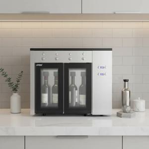 중국산 고품질 자동 전기 와인바 컴프레서 냉장고 4병 와인 디스펜서