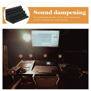 4개 코너형 베이스트랩 흡음 패널, 스튜디오 음향 처리, 소음 감소 웨지 폼 타일, 극장 방음용