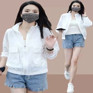 여름 신상 여성용 반팔 배트윙 슬리브 자외선 차단 의류 통기성 퀵 드라이 슬리 캐주얼 아우터 후드 재킷