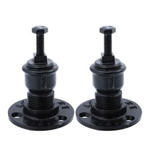 2개 벽걸이형 핸드레일 브래킷, 강력한 금속 지지대, 계단 난간용, 튼튼한 고정형 난간 홀더, 목재에 설치 용이