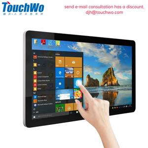 TouchWo 21.5 23.8 27 인치 터치 스크린 모니터 Pc 터치 스크린 모니터 산업용 안드로이드 창 10 상업용 올인원 PC