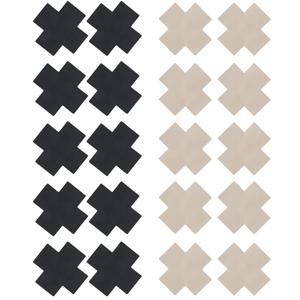 흑인 여성용 십자가 모양 자가 접착식 일회용 새틴 니플 커버 섹시한 가슴 패스티 스티커 투명 니플 커버