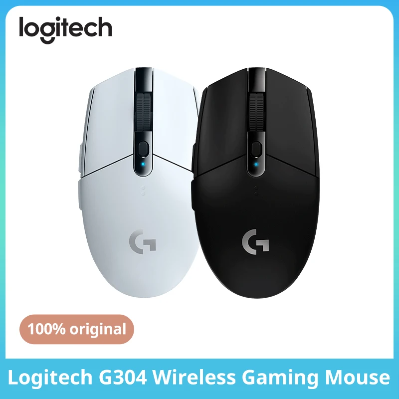 Logitech G304/G305 Lightspeed 무선 게임용 마우스 6개의 프로그래밍 가능 버튼 12000DPI 배터리 Usb 재고 RGB 무선 마우스
