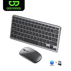 무선 키보드 블루투스 5.0 및 2.4G 미니 멀티미디어 teclado 블루투스 노트북 PC TV iPad Macbook 안드로이드 iPad 키보드