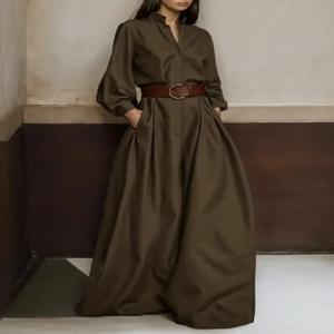 Onecozyday 2025 도시 여성을위한 세련된 솔리드 컬러 작업복 스탠드 칼라 하이 웨이스트 루즈핏 원피스 슈트 캐주얼 점프 슈트