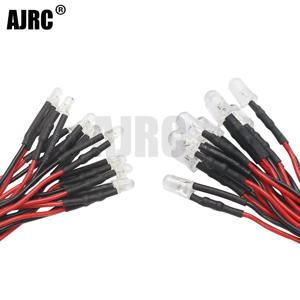 10pcs 3mm 5mm 3v-12v Led 빛 빨간색 흰색 노란색 1/10 Rc 크롤러 자동차 Traxxas Trx4 G63 축 Scx10 D90 D110 Rgt Hsp Yikong