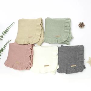 아기 담요 90*70cm 니트 신생아 소년 소녀 솔리드 유모차 Swaddle Wrap Sleepsack 가역 부드러운 Infantil 수신 퀼트